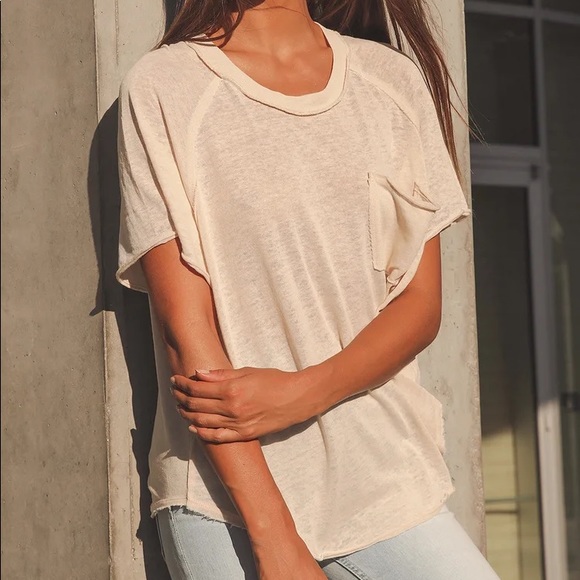 NWT! FP Free People Kyoto Oversized Tee Sz XS - Picture 2 of 7